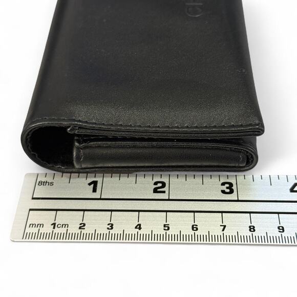 CHANEL Black Quilted Sunglasses Case Pocket Book Card Holder Organizer - Picture 6 of 7